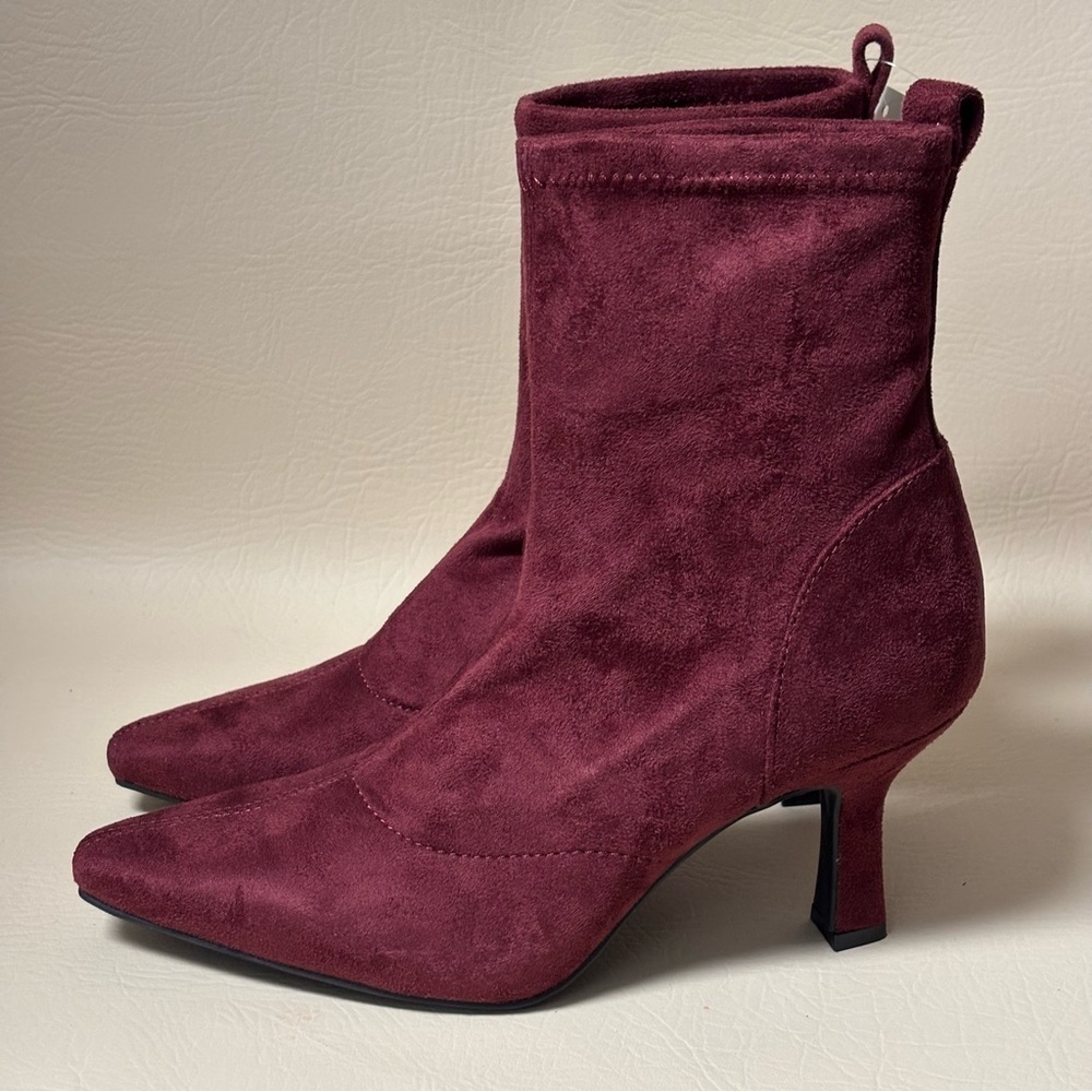 Worthington Womens Olympia Oxblood
Heel Booties Sz 7.5 - Picture 2 of 8
